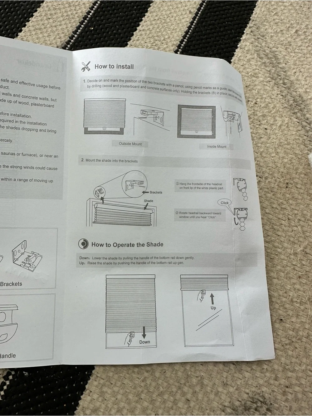 IKEA TRIPPEVALS White Cordless Cellular Shade Blind 35 Inch New Open Box